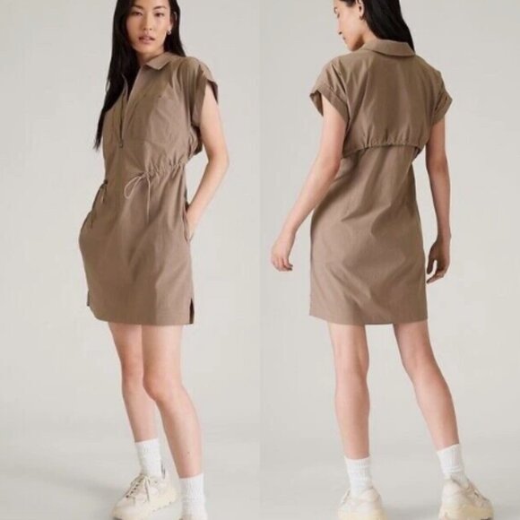 ATHLETA Topspin Dress Tennis Pyrite Size XS with Drawcord - 47544 - Picture 1 of 16